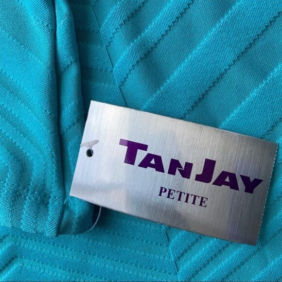 NWT TanJay Aqua Watercolour Bell Sleeve Top - Picture 14 of 16